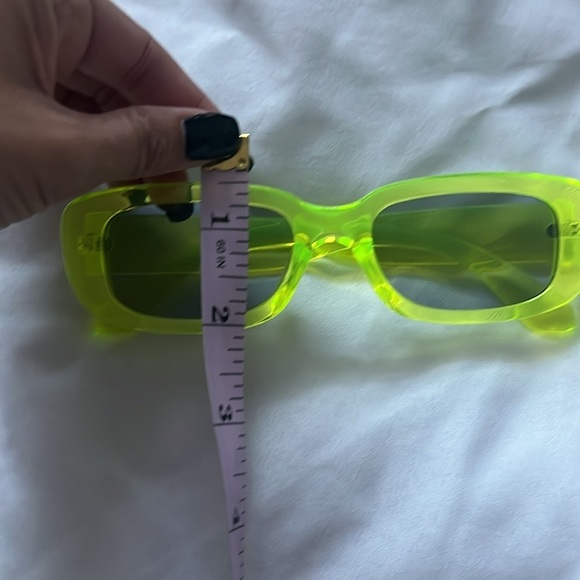 “Neon Rectangle Sunglasses” - Picture 4 of 5